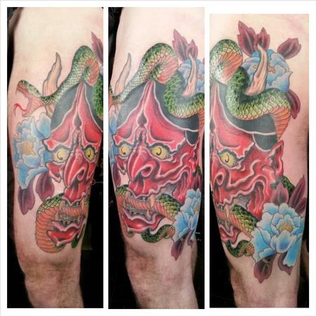 Tattoos - Hannya and snake on james - 98763
